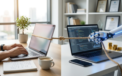 s Digital Tug-of-War: DIY vs. AI Blogging — Which Really Brings Home the Revenue?